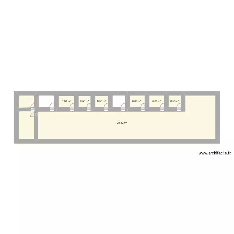 vplan. Plan de 7  et 27 m²