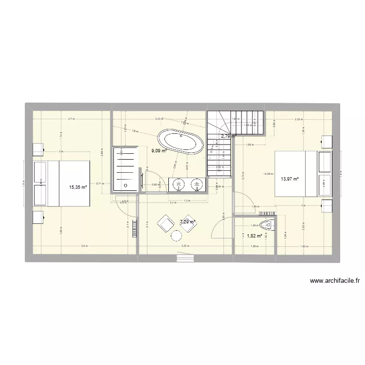 Manon Etage. Plan de 