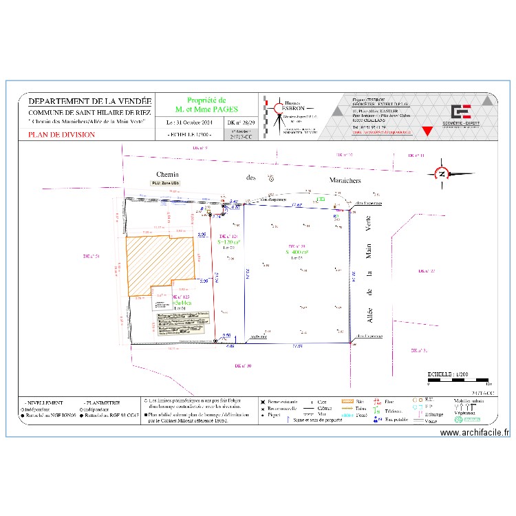 Plan de la division avec les dimensions. Plan de 0 pièce et 0 m2