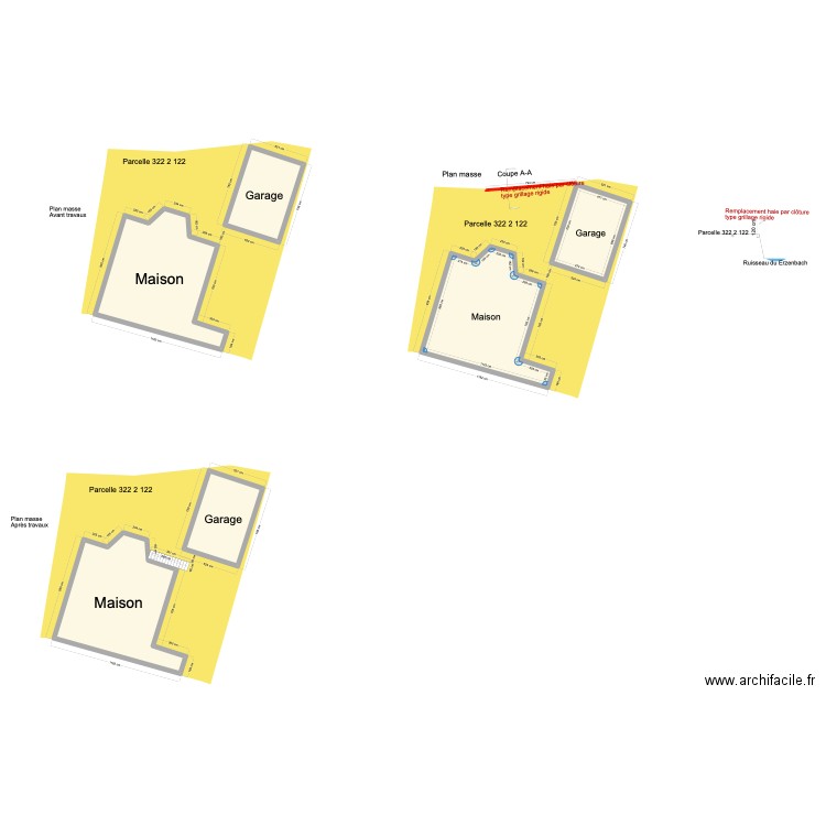 plan masse steinbach. Plan de 6 pièces et 343 m2