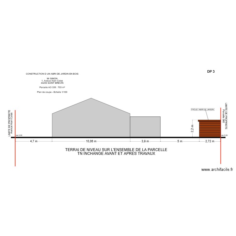 dp 3 SIMON. Plan de 0 pièce et 0 m2