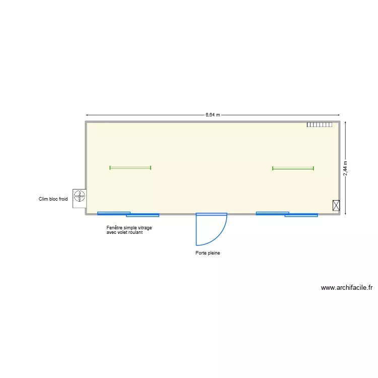 V533. Plan de 1  et 16 m²