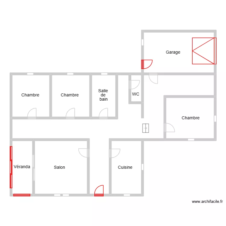 Sousa_plan. Plan de 8  et 100 m²