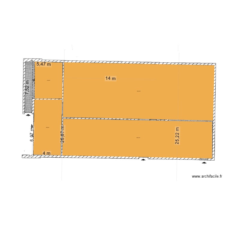 ALIENOR PLAND RDC. Plan de 0 pièce et 0 m2
