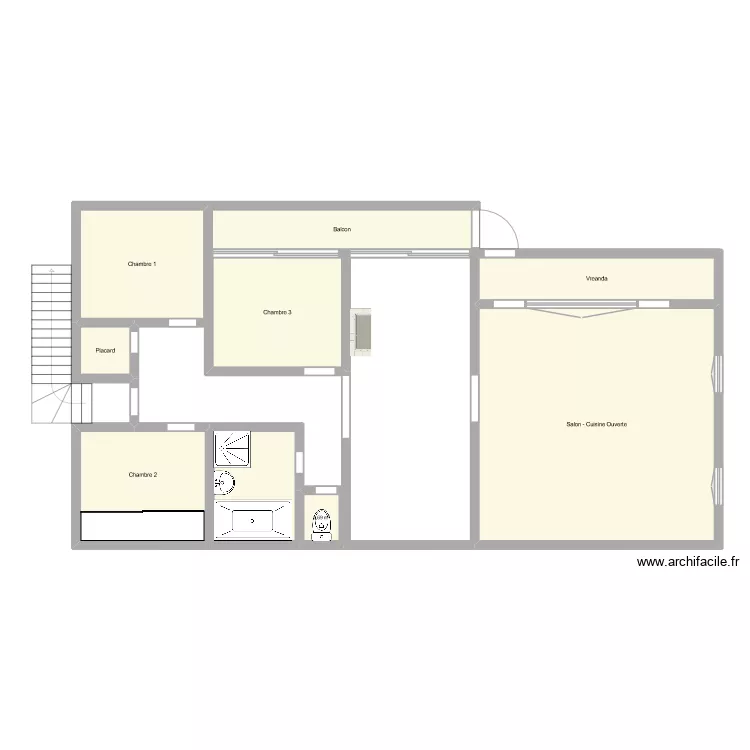 Maison. Plan de 