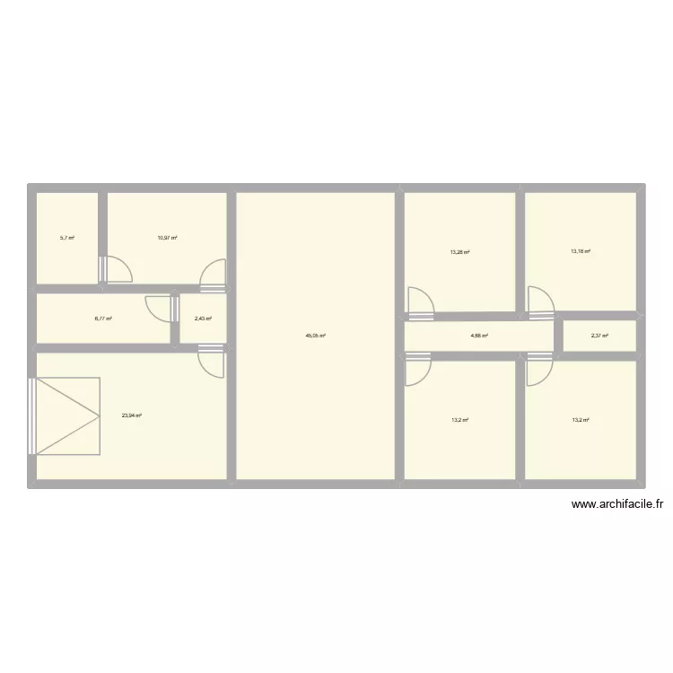 plan 2. Plan de 12  et 155 m²