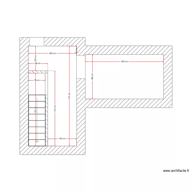 Depuiset. Plan de 3  et 14 m²