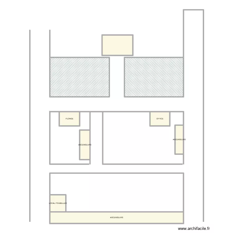 PLAN 3&egrave;me &eacute;tage. Plan de 10  et 136 m²