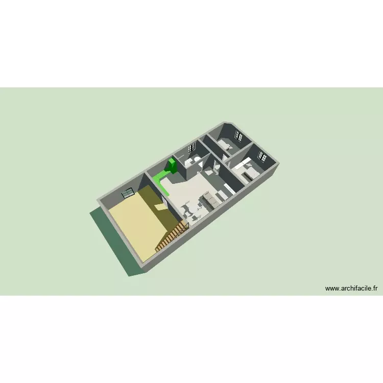 apr&egrave;s r&eacute;novation 2026. Plan de 6 Pièces et 116 m²