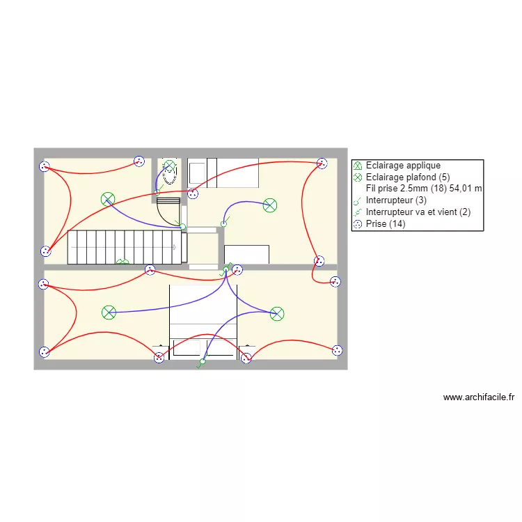 R+1 MORA SYLVAIN. Plan de 