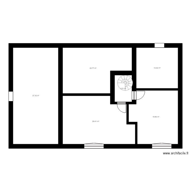 burnel. Plan de 24 pièces et 673 m2