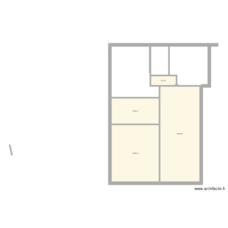 plan bernard. Plan de 4 pièces et 82 m2