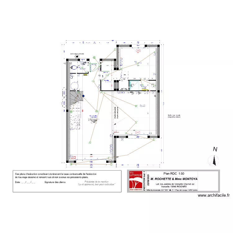 PLAN ELEC RDC ROCHETTE. Plan de PLAN ELEC RDC ROCHETTE. Plan de