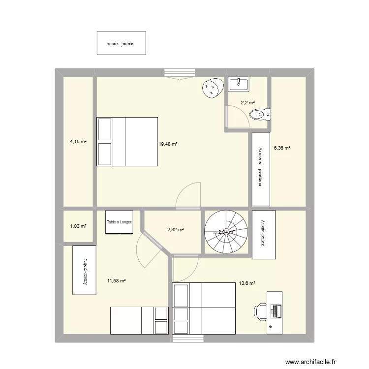 1er etage. Plan de 1er etage. Plan de