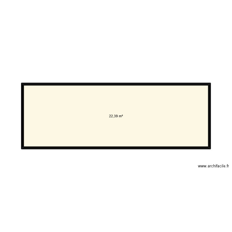 europenne des chalets. Plan de 1 pièce et 22 m2