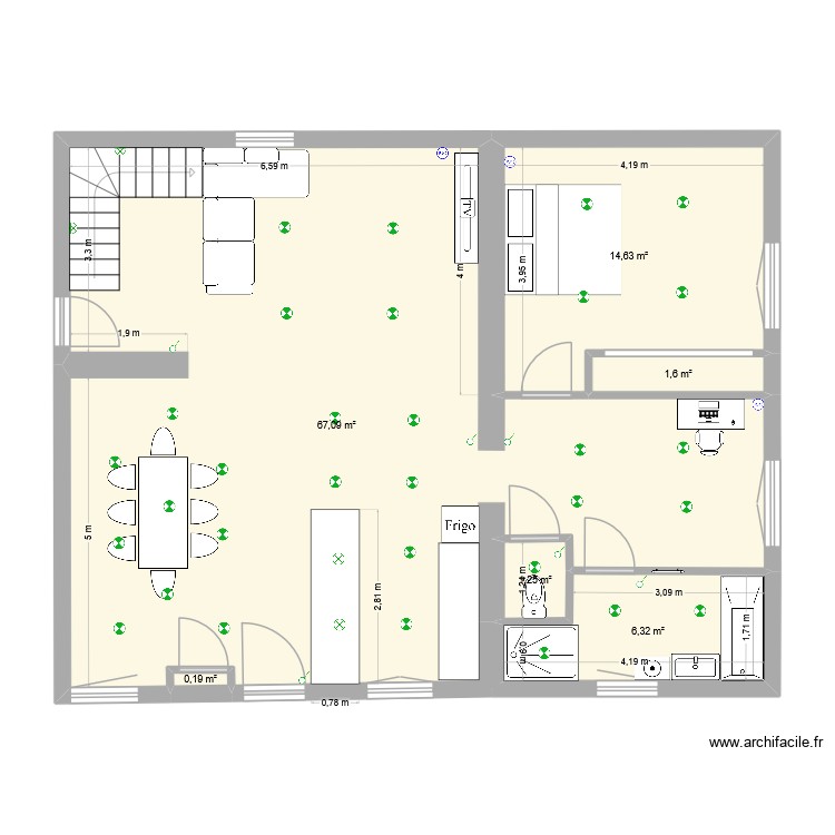 RDC 1. Plan de 0 pièce et 0 m2