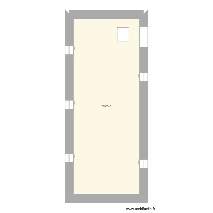 La Maison Gilles &eacute;tage de la grange. Plan de 1  et 55 m²