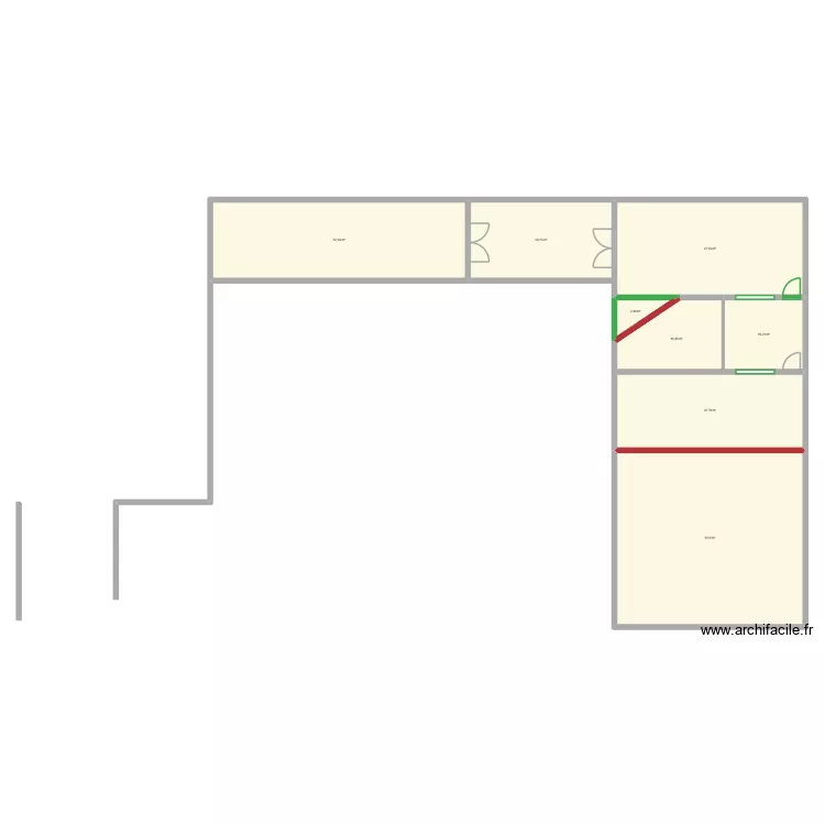 projet boutique. Plan de 