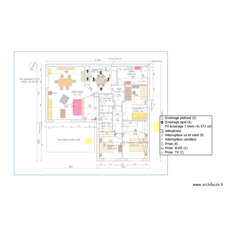 Plan Elec Muzillac. Plan de 0 pièce et 0 m2