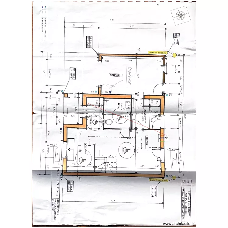 Plan clim maison 3 RDC. Plan de 