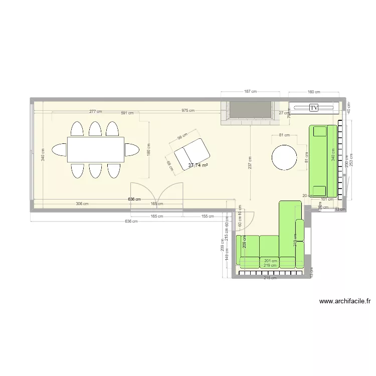 Salon Loolaan 106 Voorburg 2271TP_meublé. Plan de Salon Loolaan 106 Voorburg 2271TP_meublé. Plan de