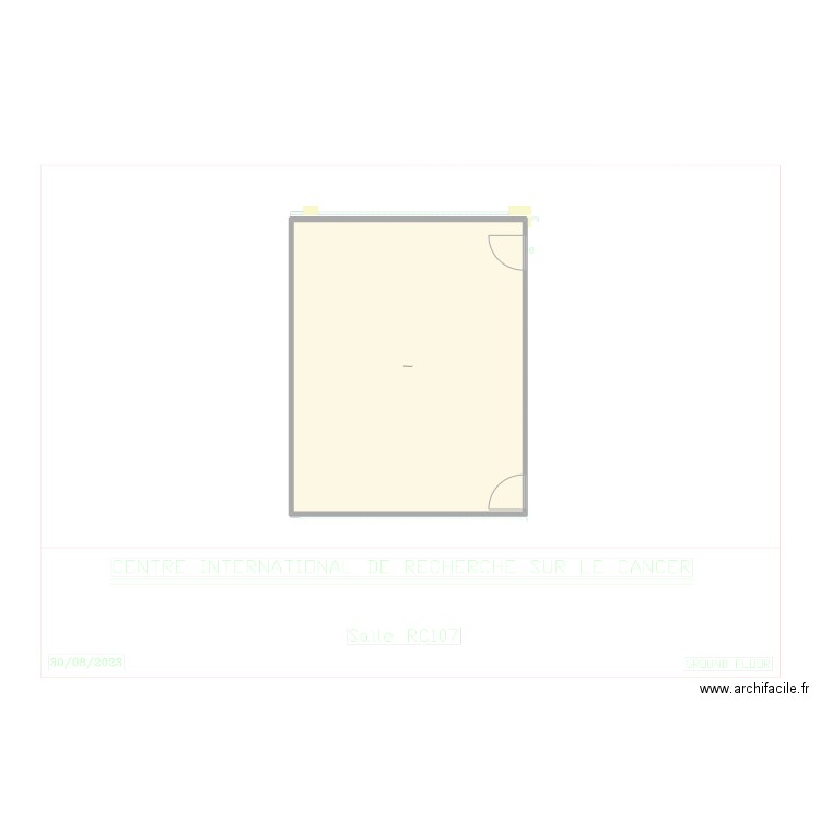 RC107. Plan de 1 pièce et 377 m2