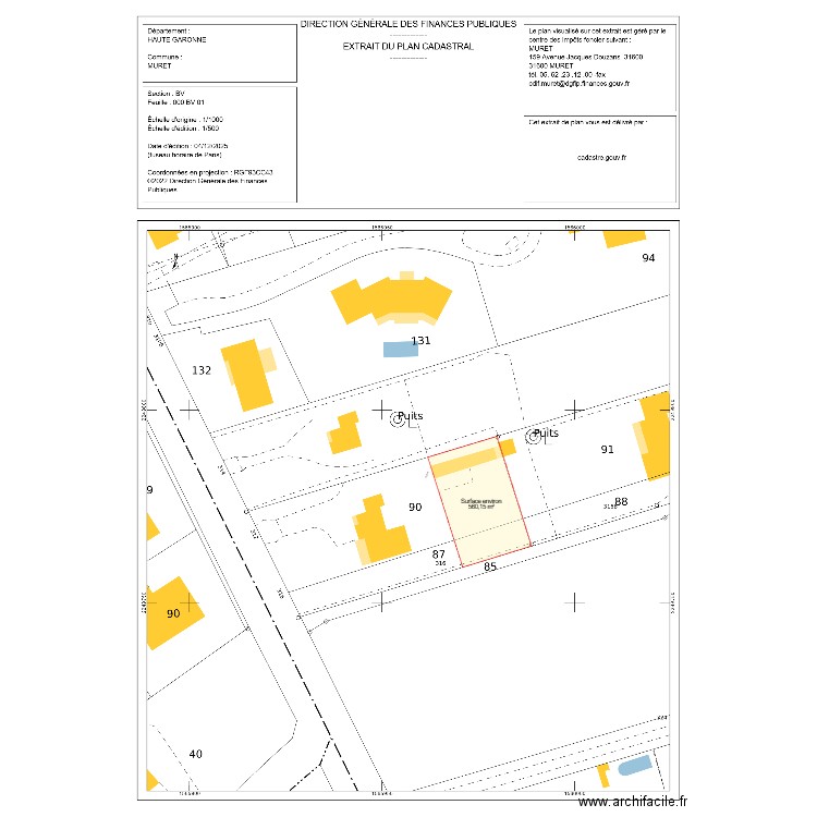 PLAN DIVISION MARCUZ. Plan de 0 pièce et 0 m2