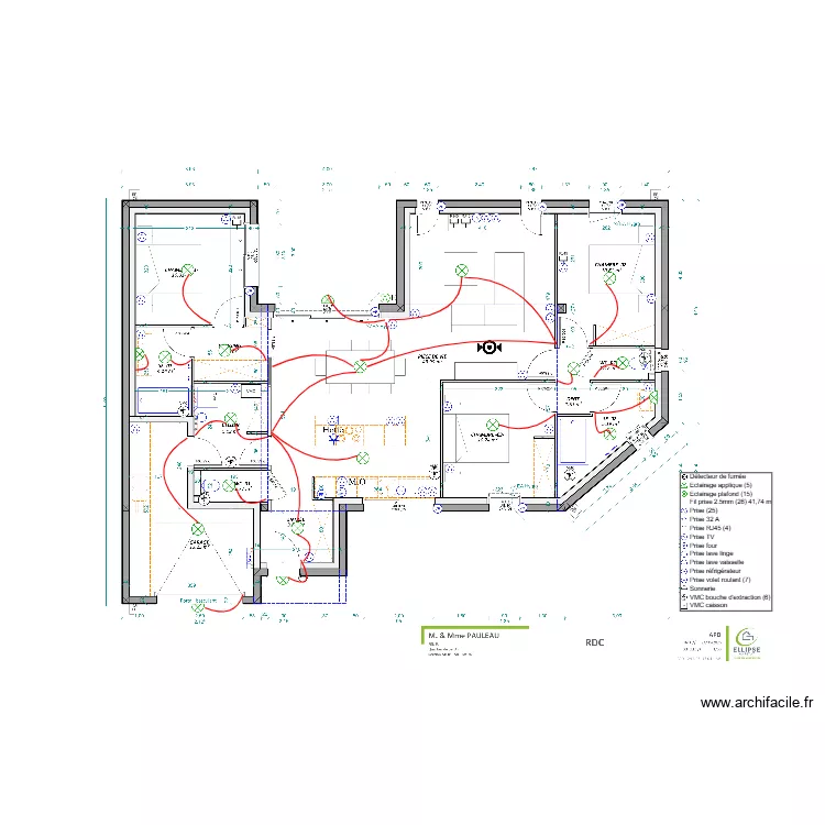 PAULEAU. Plan de PAULEAU. Plan de
