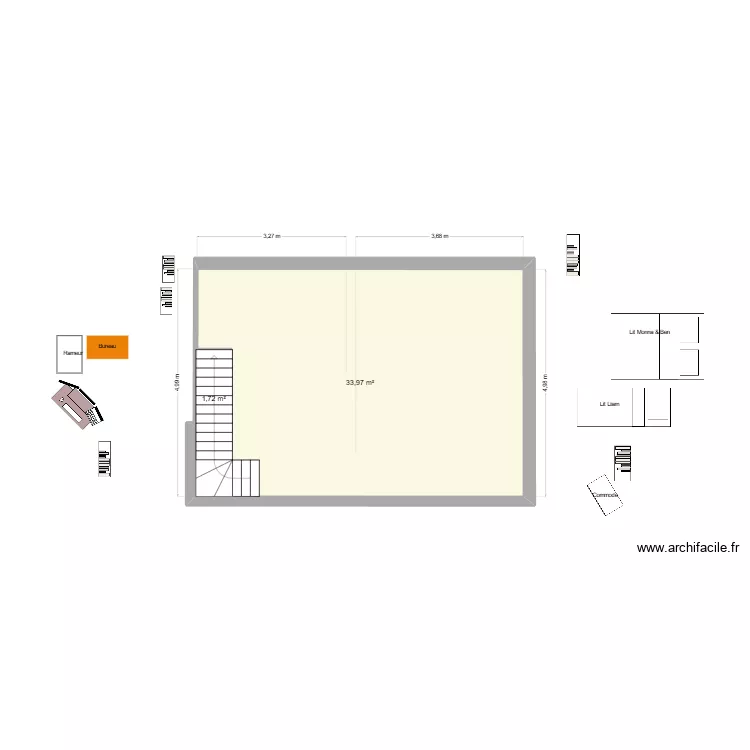 PROJET Grenier. Plan de 