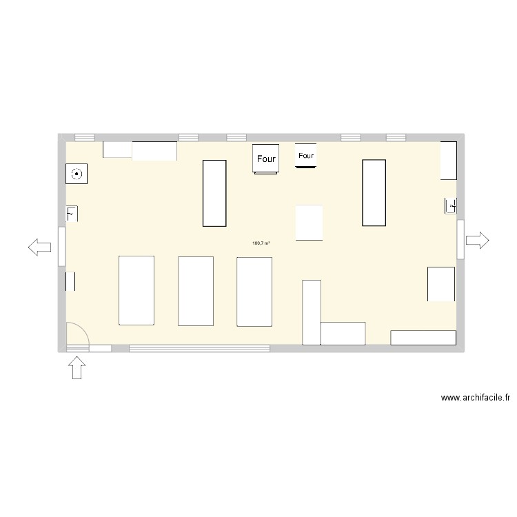 Atelier céramique 04052025. Plan de 1 pièce et 101 m2
