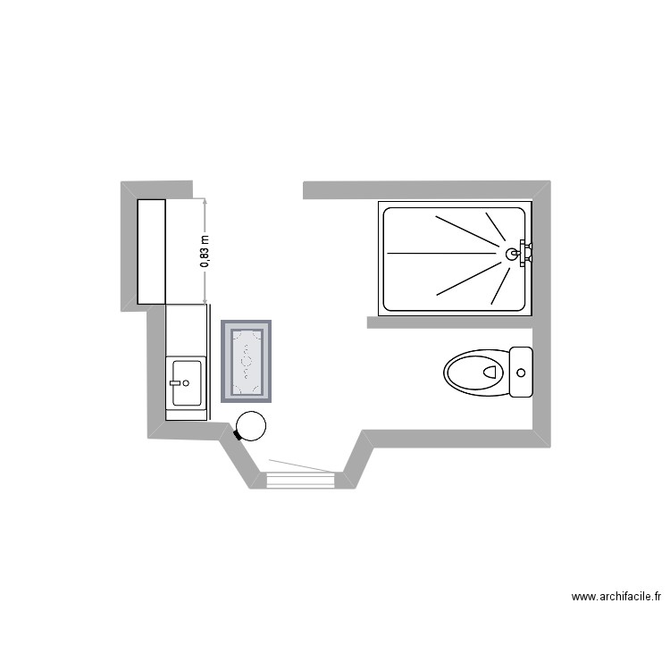 salle dabin lafage. Plan de 0 pièce et 0 m2