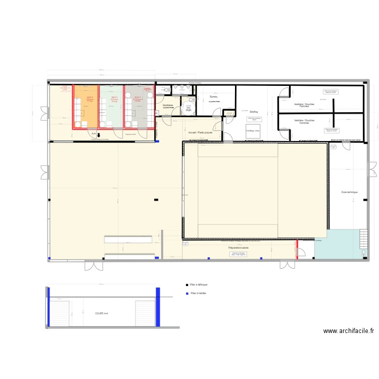 BOX 1. Plan de 0 pièce et 0 m2