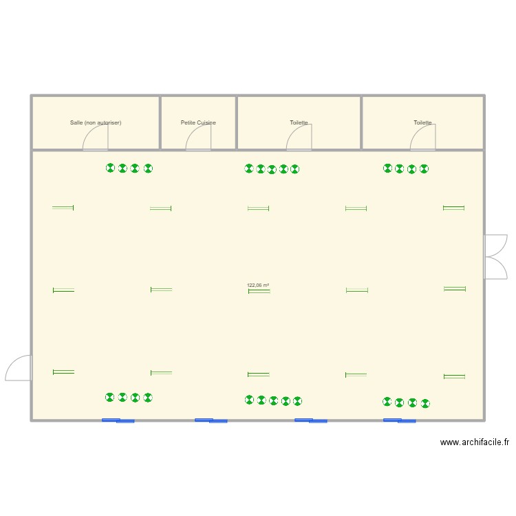 Salle de Brêmes. Plan de 0 pièce et 0 m2