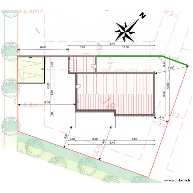 Plan Parcelle Cloture. Plan de 