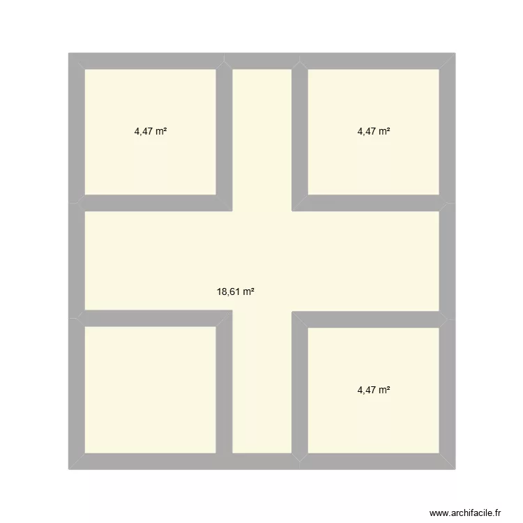 fat king. Plan de 4  et 32 m²