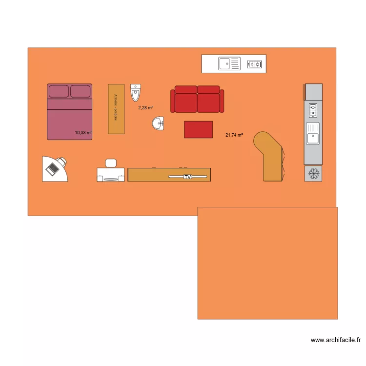 Maison Kyy V2.00. Plan de 3 et 34 m² Maison Kyy V2.00. Plan de 3 et 34 m²