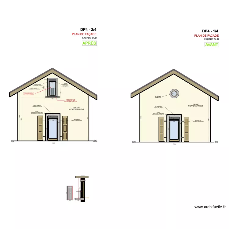 CHM - TOIT TERRASSE. Plan de 