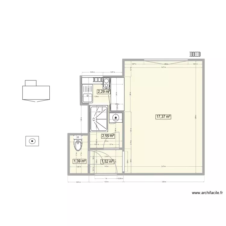 Appart mag dupp. Plan de 5 Pièces et 25 m² Appart mag dupp. Plan de 5 Pièces et 25 m²