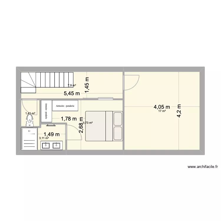 St Lys. Plan de 5  et 39 m²