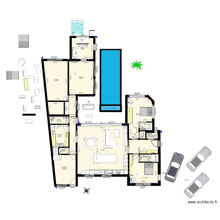 03-11-2024. Plan de 15 pièces et 202 m2