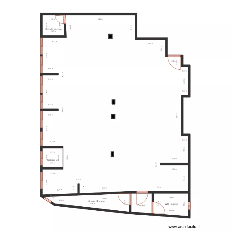 plan distribution Lounge Bar 2. Plan de 