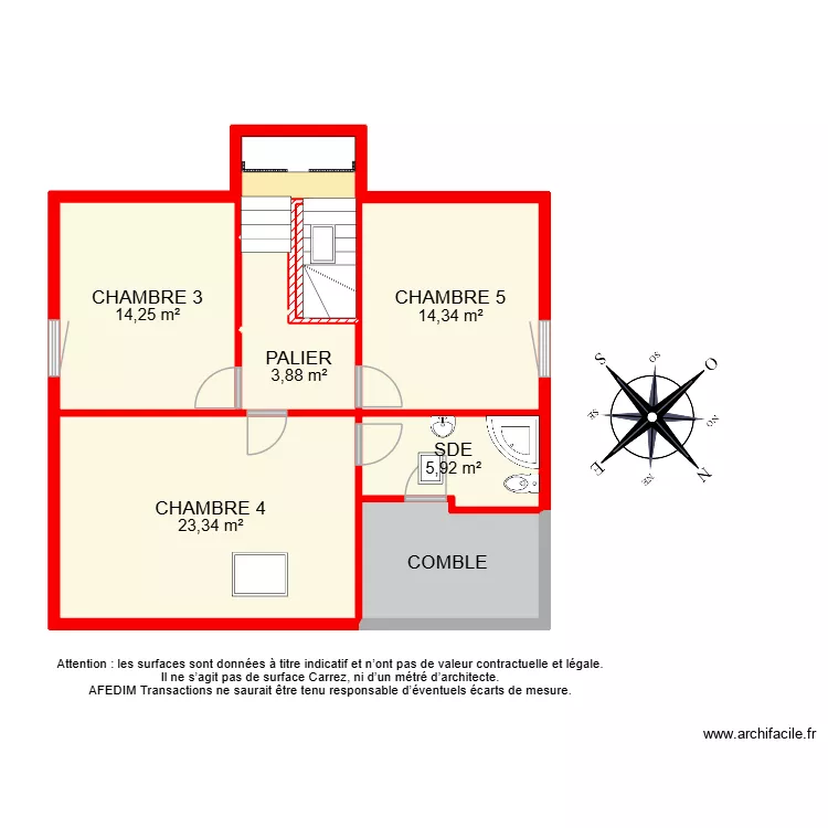 BI 35170 -. Plan de 51  et 547 m²