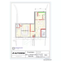 Projet restaurant seminaire U apres travaux 15-23 P