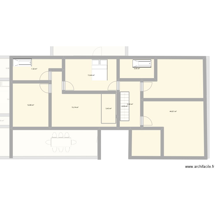Maison avec étage essai3. Plan de 21 pièces et 299 m2