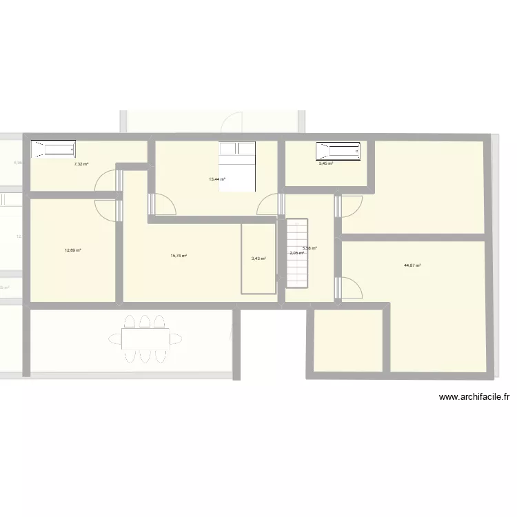 Maison avec &eacute;tage essai3. Plan de 