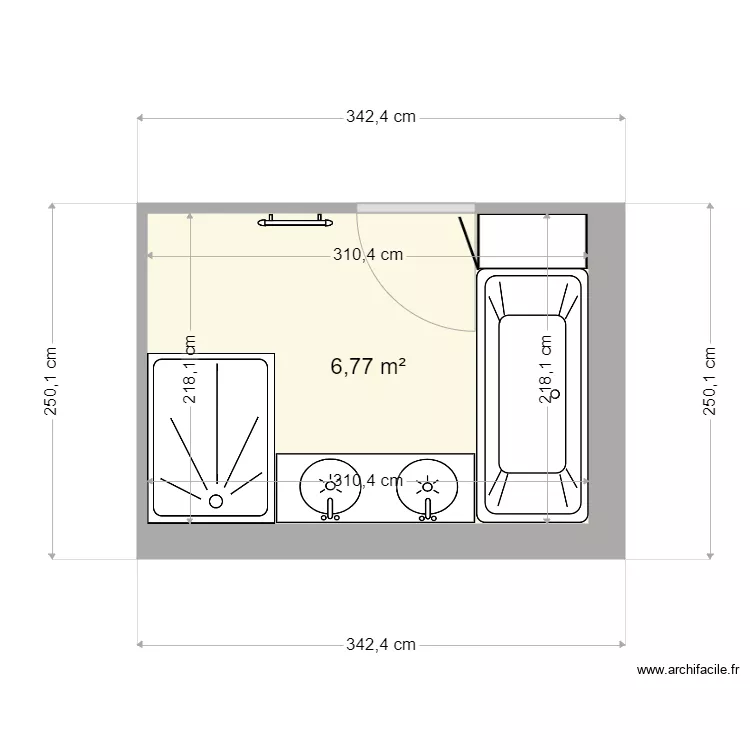 SALLE DE BAIN 2. Plan de 