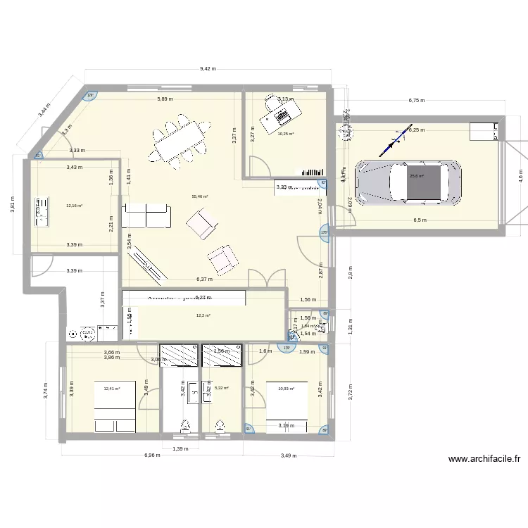 maison future. Plan de 9 pièces et 146 m² maison future. Plan de 9 pièces et 146 m²