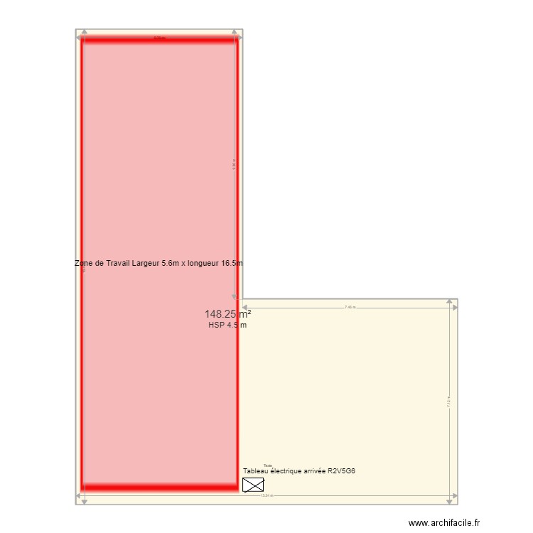 CDS chauffage. Plan de 1 pièce et 148 m2