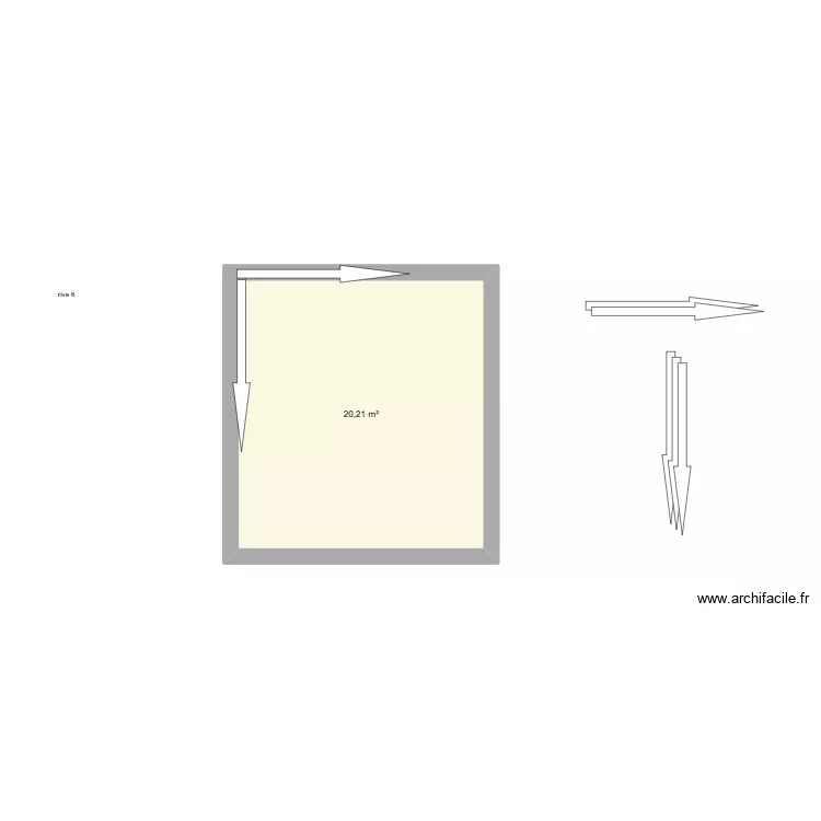 sous sol 2 rive. Plan de 1 et 20 m² sous sol 2 rive. Plan de 1 et 20 m²