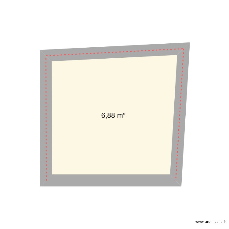 salle de bain Laurent. Plan de 1 pièce et 7 m2